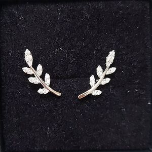 925 Sterling Silver Branch Earrings